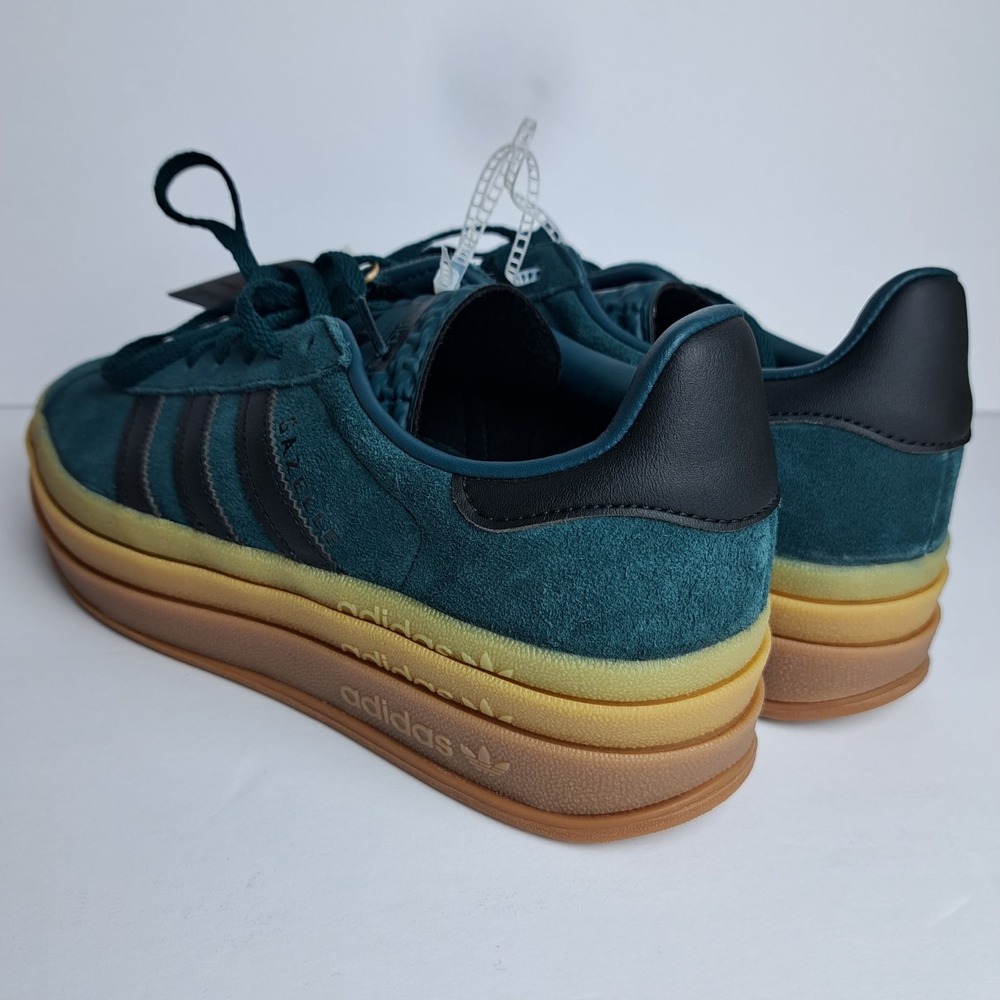 Adidas Gazelle Bold Aurora Ivy Black Gum Womens  JQ3583 NEW Size 7.5 - Picture 6 of 11